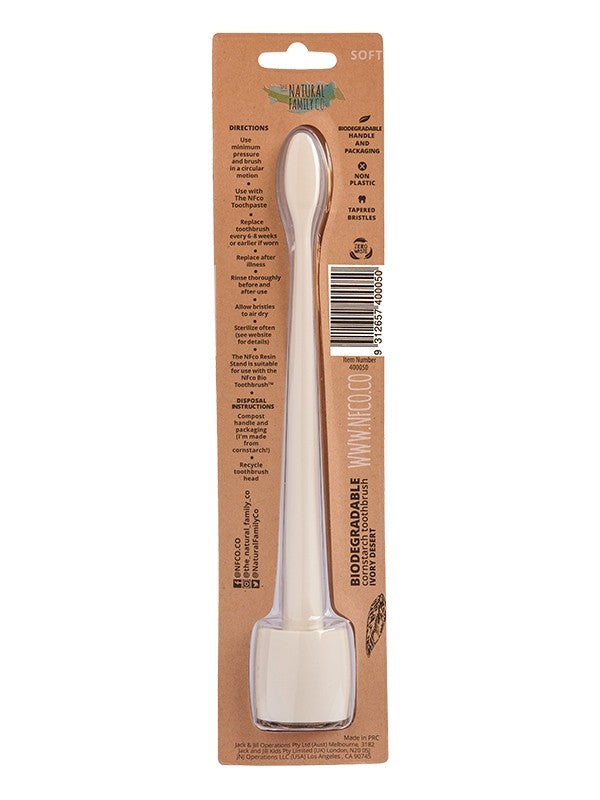 Jack n' Jill - NFco Bio Brush & Stand - Ivory Desert