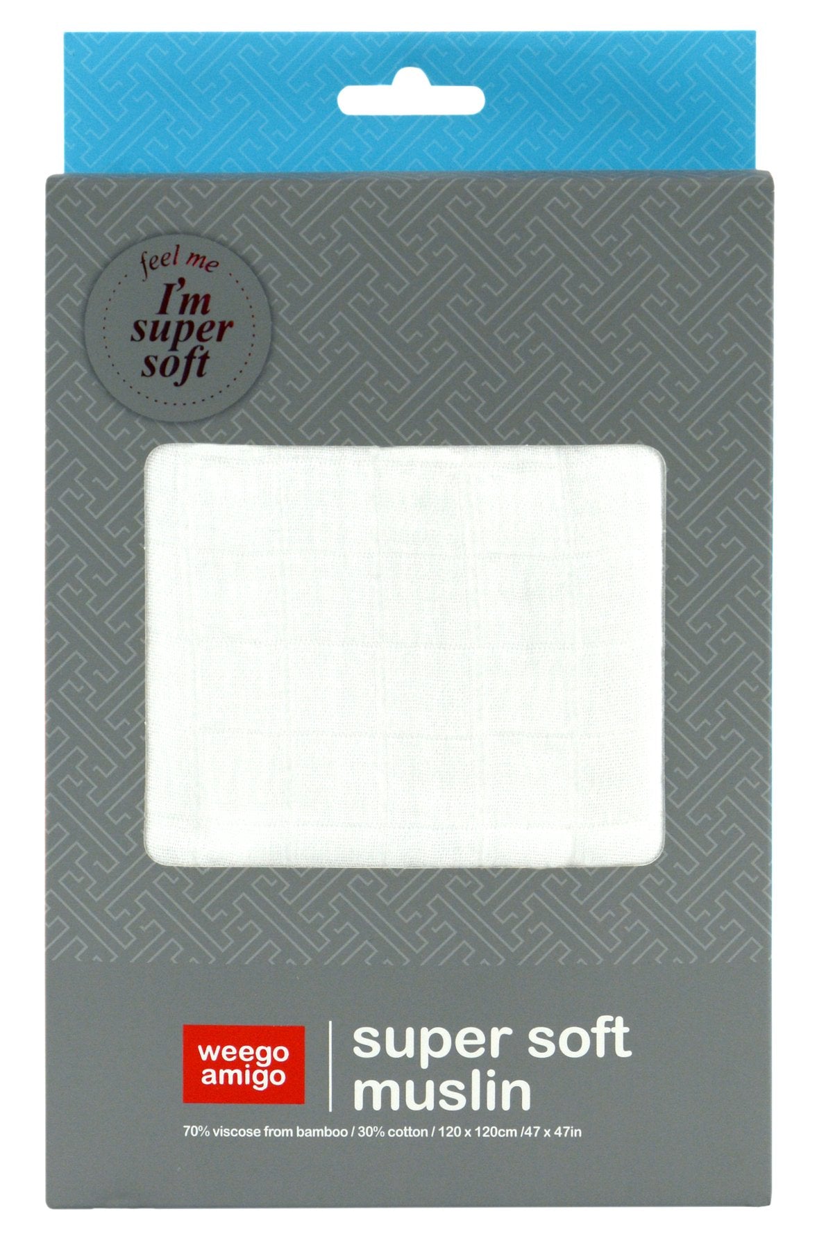 Weegoamigo - Bamboo Swaddle Wraps - White