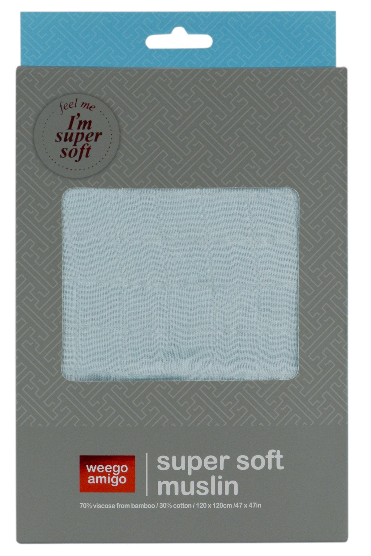 Weegoamigo - Bamboo Swaddle Wraps - Soft Blue