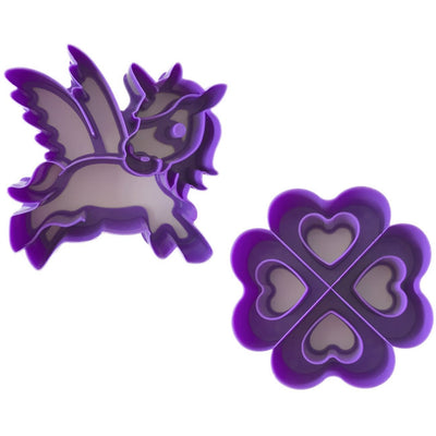 Lunch Punch Sandwich Cutters Pairs - I Love Unicorns