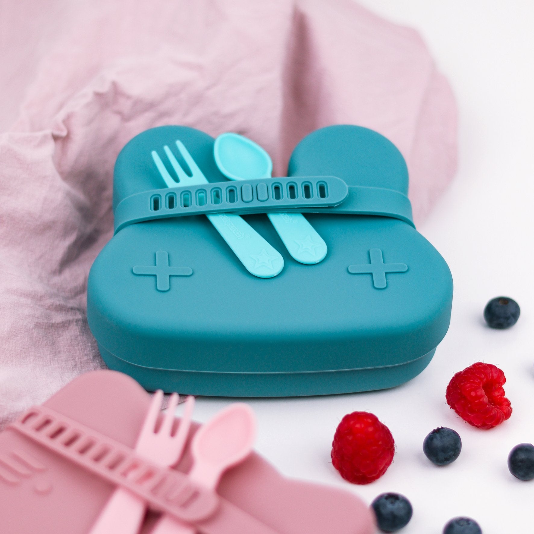 Lunch Punch Fork and Spoon Set - Yellow