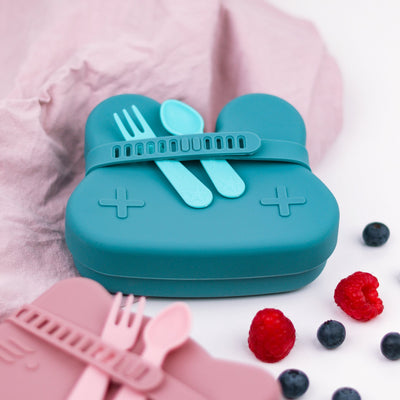 Lunch Punch Fork and Spoon Set - Yellow