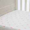 Lil Fraser - Cot Sheet Fitted 1 Piece - (Pink Raindrops) - Bedding - L'il Fraser - Afterpay - Zippay Carry Them Close