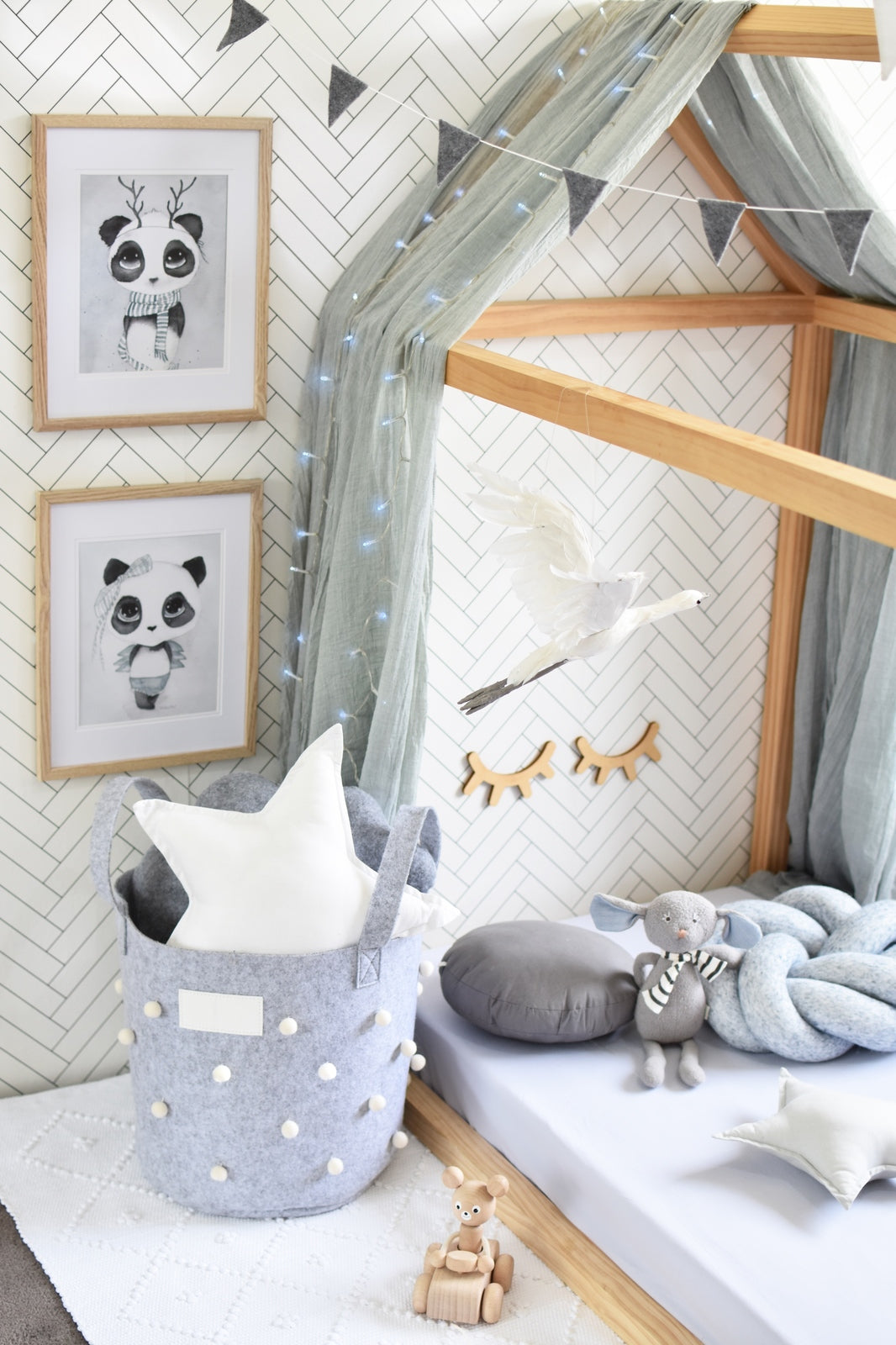 Snuggle Hunny Kids - Fitted Cot Sheet - Stone