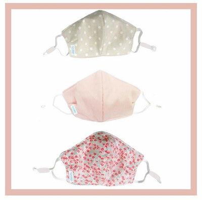 Alimrose - Face Mask - 3 layer Cotton - Sweet Floral (Kids 8-16yrs)