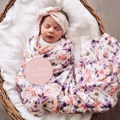 Snuggle Hunny Kids - Milestone Cards - Blushing Beauty & Musk Pink Reversible