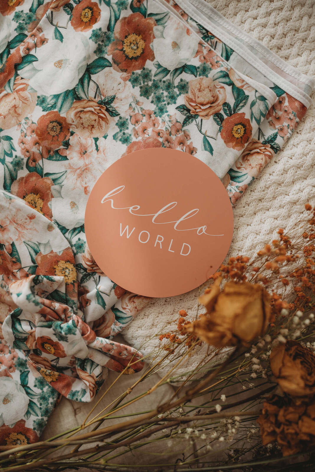 Snuggle Hunny Kids - Milestone Cards - Florence & Pink Sand Reversible