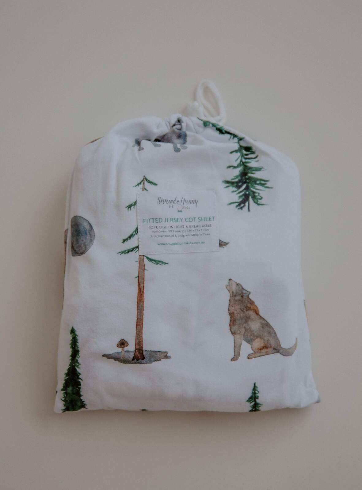 Snuggle Hunny Kids - Fitted Cot Sheet - Alpha