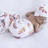 Snuggle Hunny Kids - Jersey Baby Wrap Swaddle & Beanie (Set) - Wildfire
