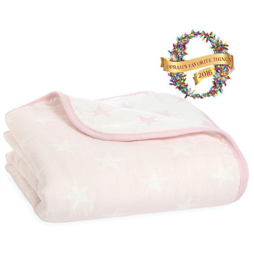 Aden and Anais - Dream Blanket Flannel Muslin - Grace - Baby Blankets - Aden and Anais - Afterpay - Zippay Carry Them Close