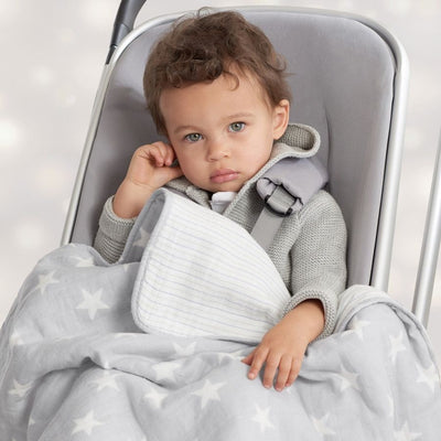 Aden and Anais - Flannel Muslin Stroller Blanket - Fate - swaddle - Aden and Anais - Afterpay - Zippay Carry Them Close