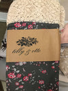 Tilly and Otto - Couture lace swaddle wrap - Grey floral