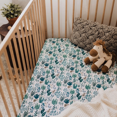 Snuggle Hunny Kids - Fitted Cot Sheet - Arizona