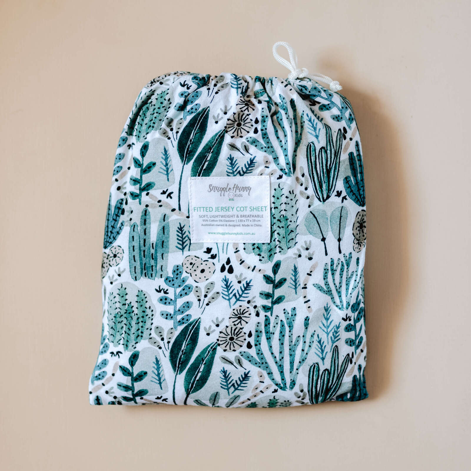 Snuggle Hunny Kids - Fitted Cot Sheet - Arizona