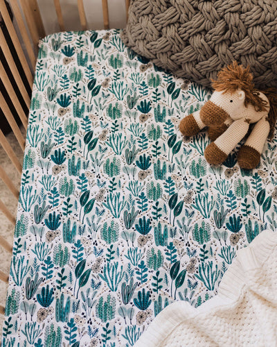 Snuggle Hunny Kids - Fitted Cot Sheet - Arizona