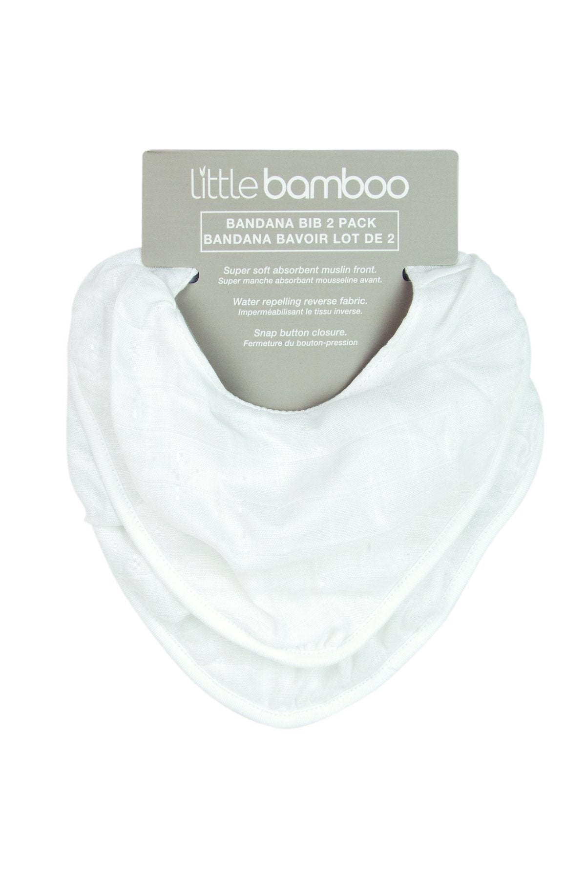 Little Bamboo - Bamboo Muslin Bibs (2pk) - Natural