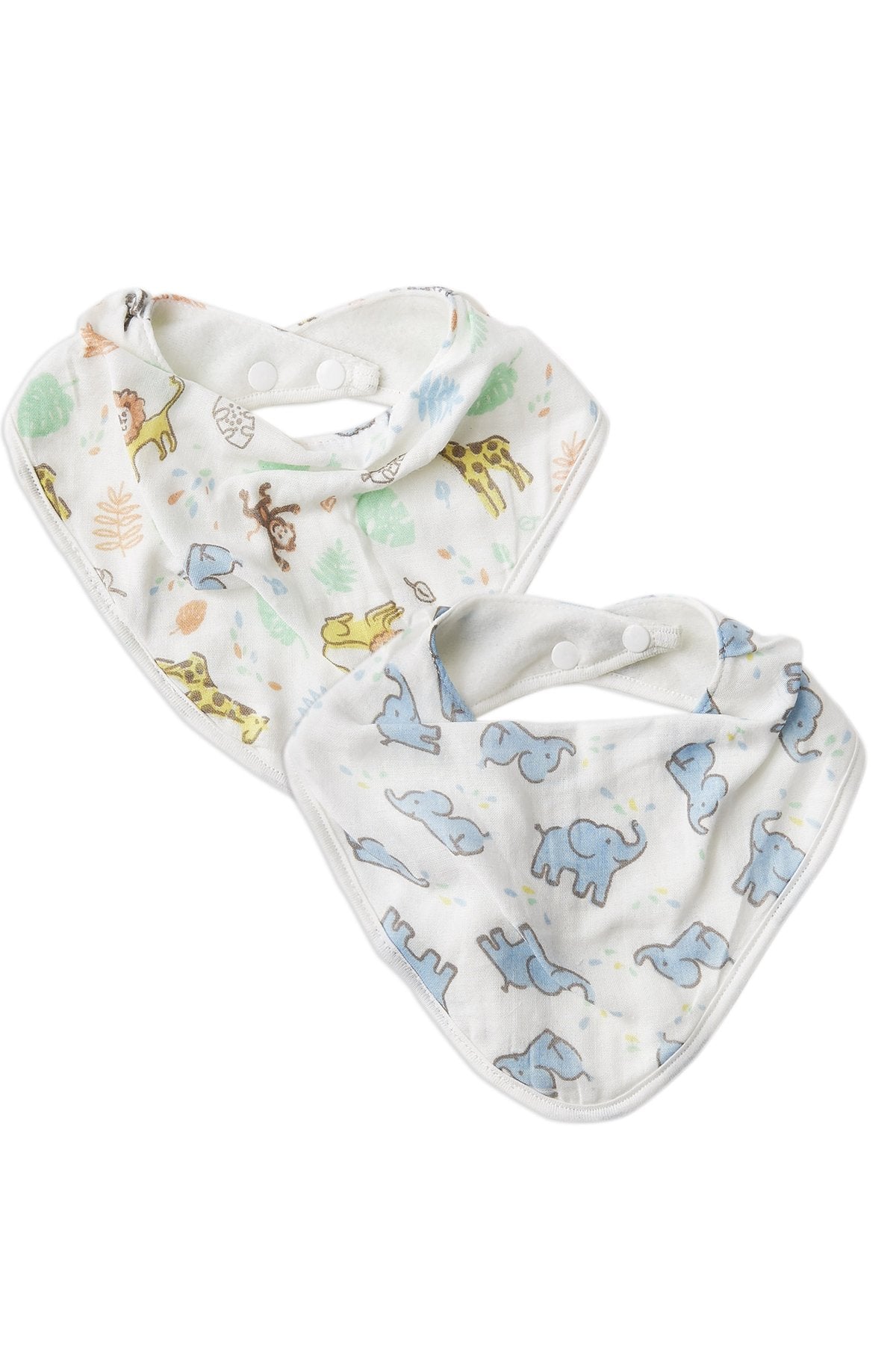 The Little Linen Company - Bibs (2pk) - Jungle Mates