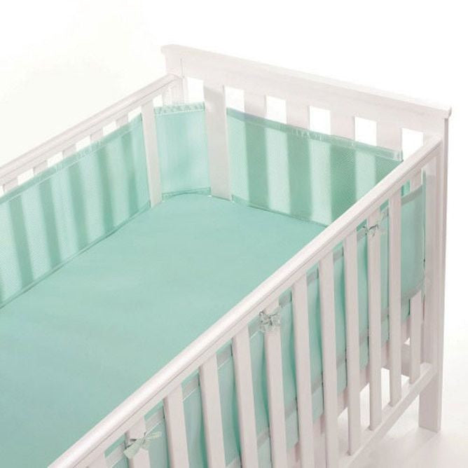 Breathable Baby - Breathable Mesh Cot Liner - Aqua Mist (4 sided) - Cot Liner - Breathable Baby - Afterpay - Zippay Carry Them Close