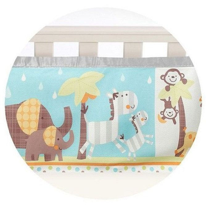 Breathable Baby - Breathable Mesh Cot Liner - Animals (4 Sided) - Cot Liner - Breathable Baby - Afterpay - Zippay Carry Them Close