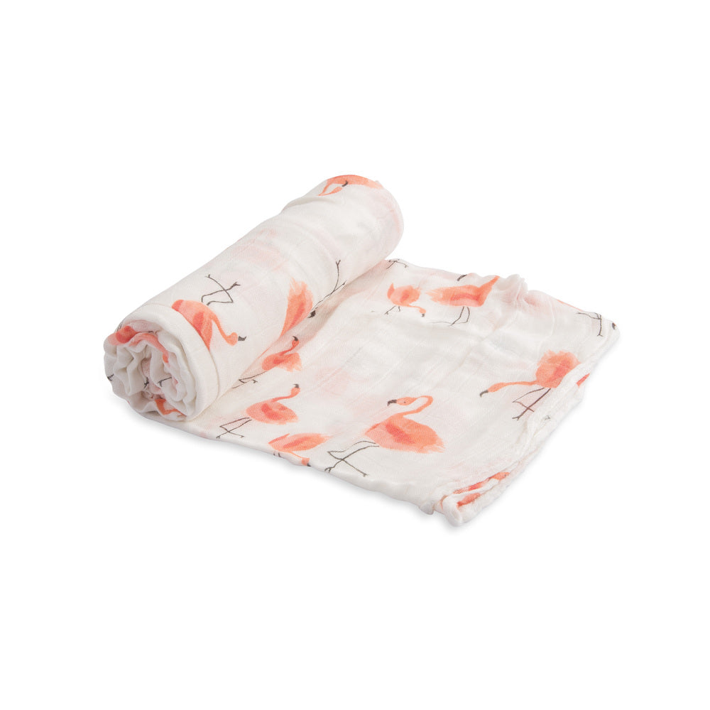 Little Unicorn - Bamboo Muslin Baby Swaddle - Pink Ladies