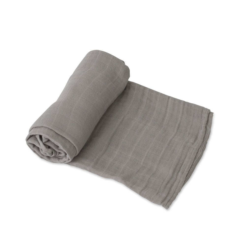 Little Unicorn - Cotton Muslin Baby Swaddle - Nickel