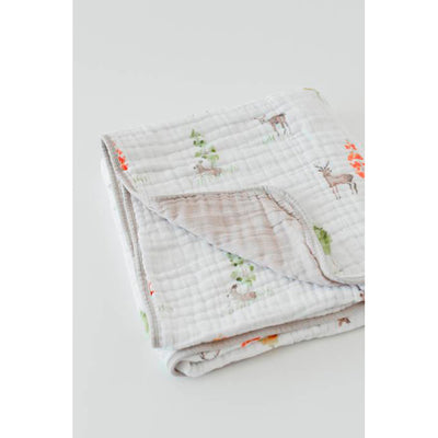 Little Unicorn - Muslin Quilt Blanket - Oh Deer