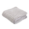 Little Unicorn - Muslin Quilt Blanket - Grey Stripe