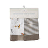 Little Unicorn - Muslin Security Blankets Comforter - Forest Friends + Stripe (set of 2)