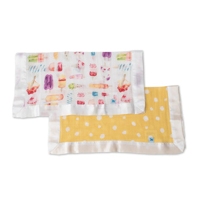 Little Unicorn - Muslin Security Blankets Comforter - Itsy Bitsy & Brain Freeze (set of 2)