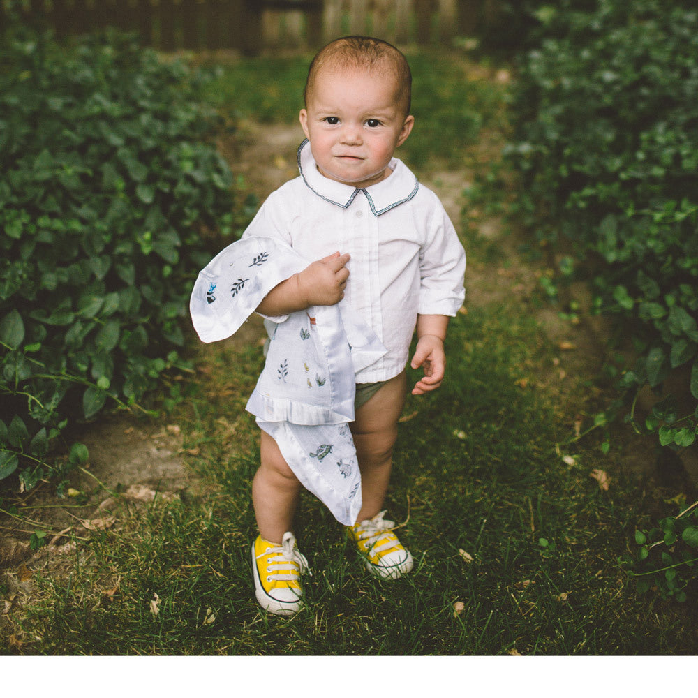 Little Unicorn - Muslin Security Blankets Comforter - Lemon & Strawberry (set of 2)