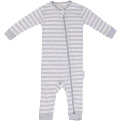 Woolbabe Sleep Suit Merino Wool/Cotton - Pebble - Clothing - Woolbabe - Afterpay - Zippay Carry Them Close