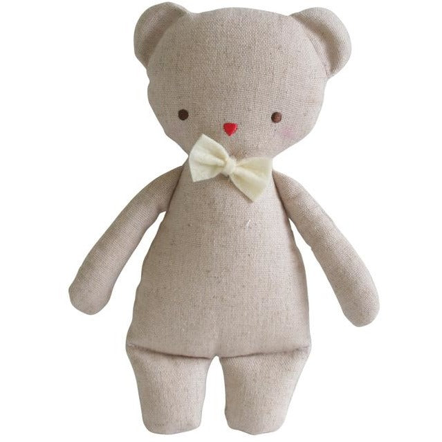 Alimrose - Linen Bear Rattle