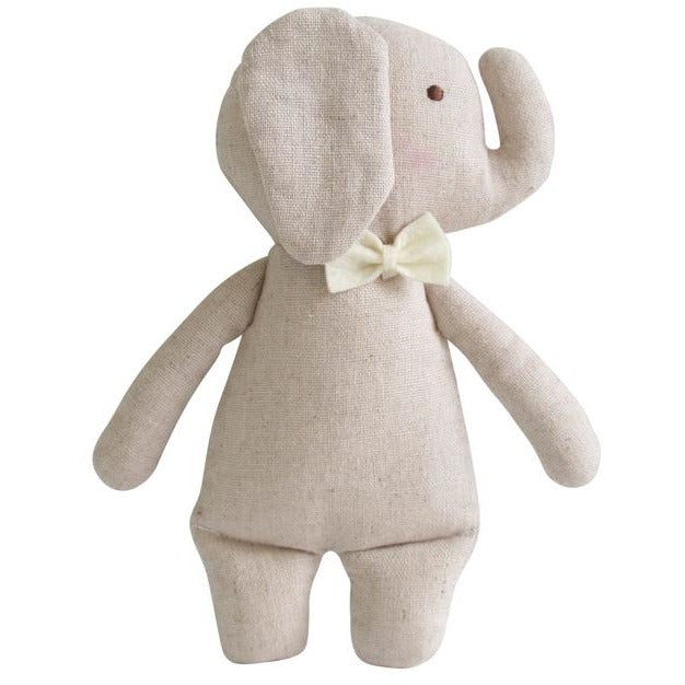Alimrose - Linen Elephant Rattle