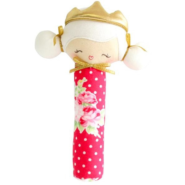 Alimrose - Princess Penelope Squeaker - Red Floral