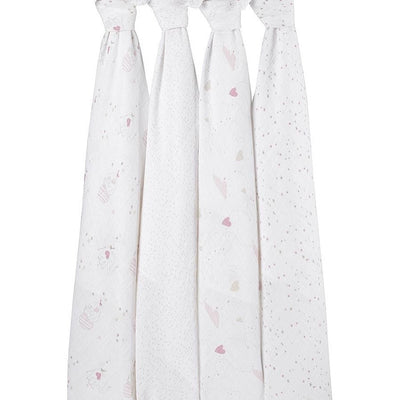 Aden and Anais - Classic Swaddles - Lovely (4 Pack) - swaddle - Aden and Anais - Afterpay - Zippay Carry Them Close