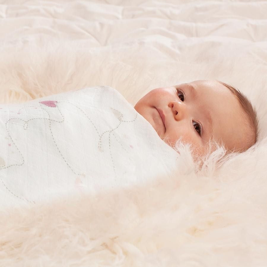 Aden and Anais - Classic Swaddles - Lovely (4 Pack) - swaddle - Aden and Anais - Afterpay - Zippay Carry Them Close