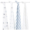 Aden and Anais - Classic Swaddles - Rock Star (4 Pack) - swaddle - Aden and Anais - Afterpay - Zippay Carry Them Close