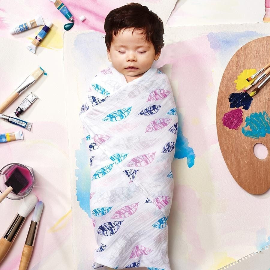 Aden and Anais - Classic Swaddles - Wink (4 Pack) - swaddle - Aden and Anais - Afterpay - Zippay Carry Them Close