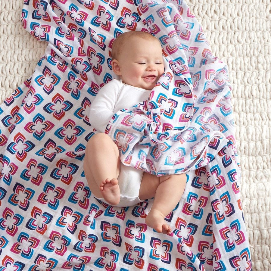 Aden and Anais - Classic Swaddles - Flip Side (4 Pack) - swaddle - Aden and Anais - Afterpay - Zippay Carry Them Close