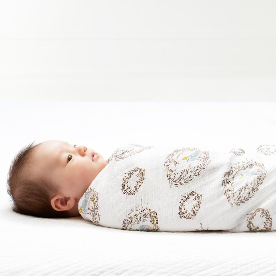 Aden and Anais - Classic Swaddles - Birdsong (4 Pack) - swaddle - Aden and Anais - Afterpay - Zippay Carry Them Close