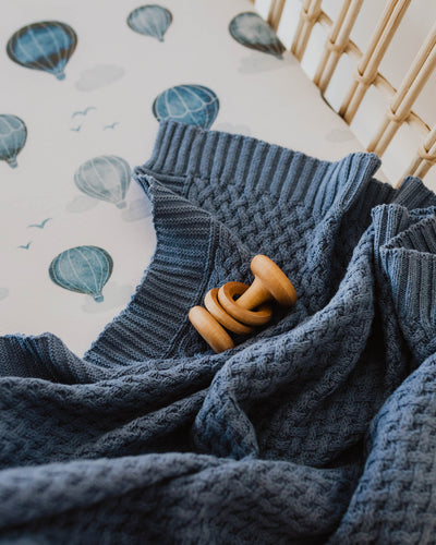 Snuggle Hunny Kids - Diamond Knit Blanket - River