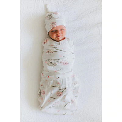 Embe - Starter 2-way Long Sleeve Swaddle - Clustered Flowers