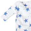 Long Sleeve kimono Bodysuit - Ultramarine Star - Clothing - Aden and Anais - Afterpay - Zippay Carry Them Close