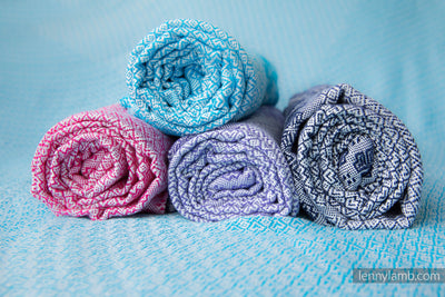 Lenny Lamb - Woven Cotton Blanket - Navy Blue