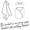 Snuggle Hunny Kids - Jersey Baby Wrap Swaddle & Topknot (Set) - Floral Kiss