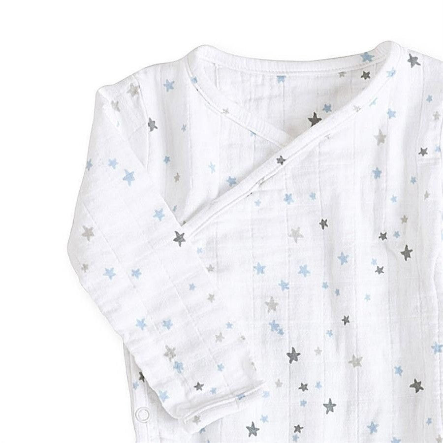 Long Sleeve kimono one-piece Sleepsuit - Night Sky - Clothing - Aden and Anais - Afterpay - Zippay Carry Them Close