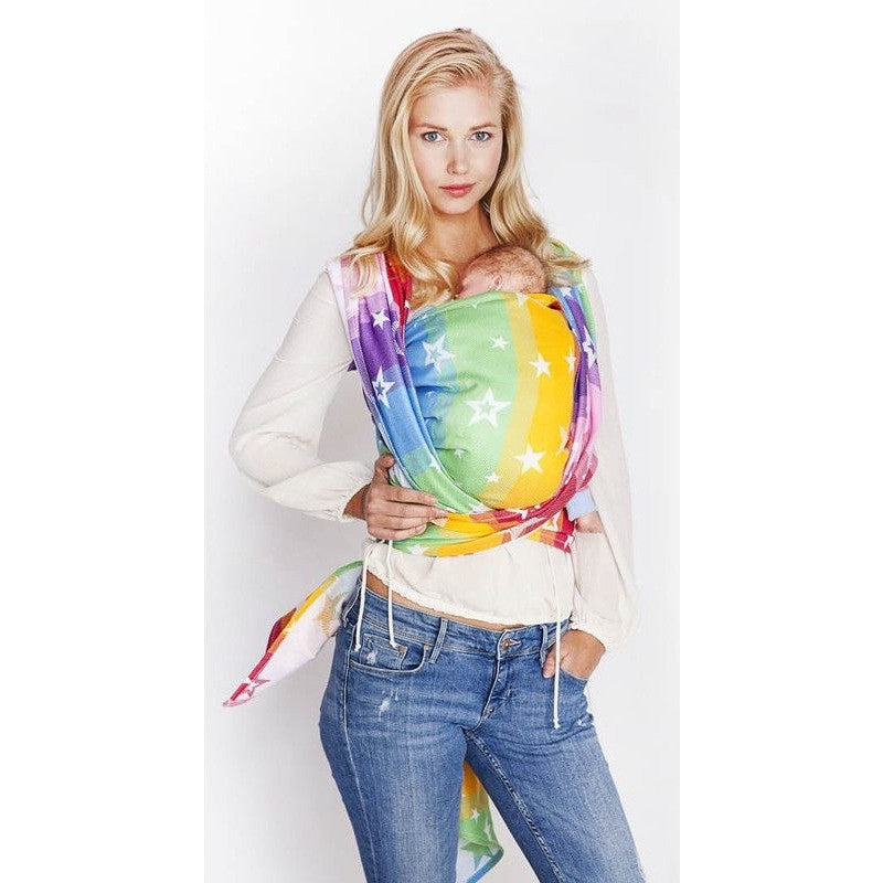 Kokadi Wrap - Rainbow Stars Wrap - Woven Wrap - Kokadi - Afterpay - Zippay Carry Them Close