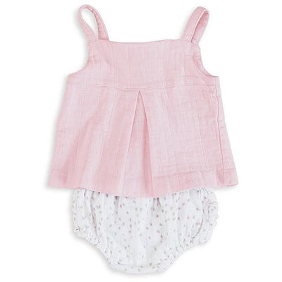 Ruffle Bloomer - Lovely Mini Hearts, , Clothing, Aden and Anais, Carry Them Close  - 4