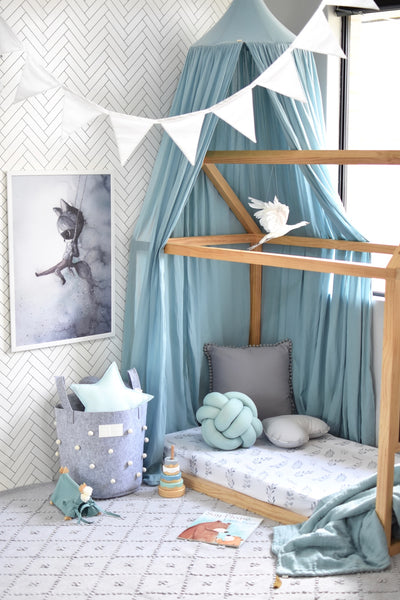 Snuggle Hunny Kids - Fitted Cot Sheet - Wild Fern