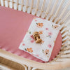 Snuggle Hunny Kids - Bassinet Fitted Sheet / Change Pad Cover - Rouge Pink